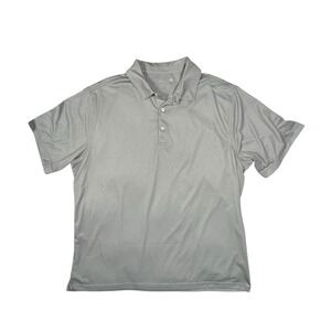 WALTER HAGEN Men's Golf Polo 11 Majors Size XXL Gray Quick‎ Dry Wicking Silver
